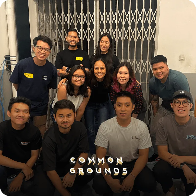 The Common Grounds team after a workshop with Shabnam