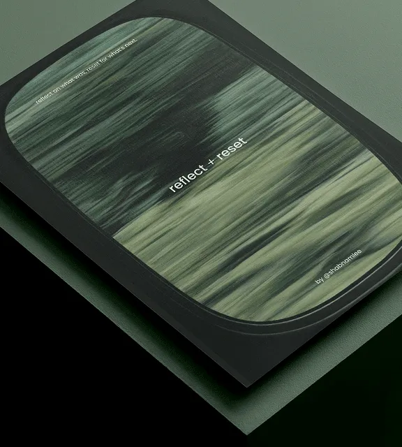 Reflect + Reset journal cover